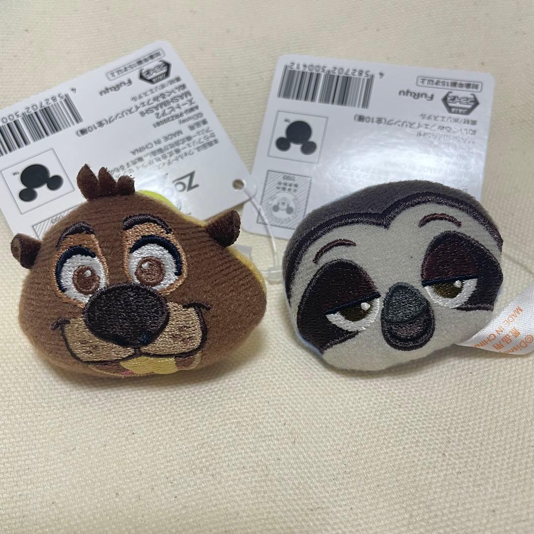 ズートピア　ぬいぐるみフェイスリング　全10種　コンプリート　マスコット