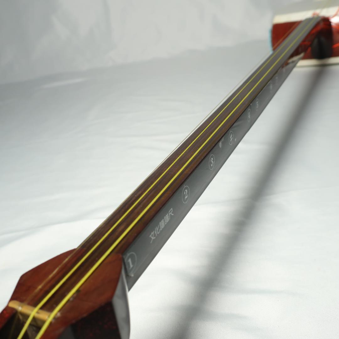 三味線 細棹 撥 予備弦 ハードケース付 長唄 和楽器