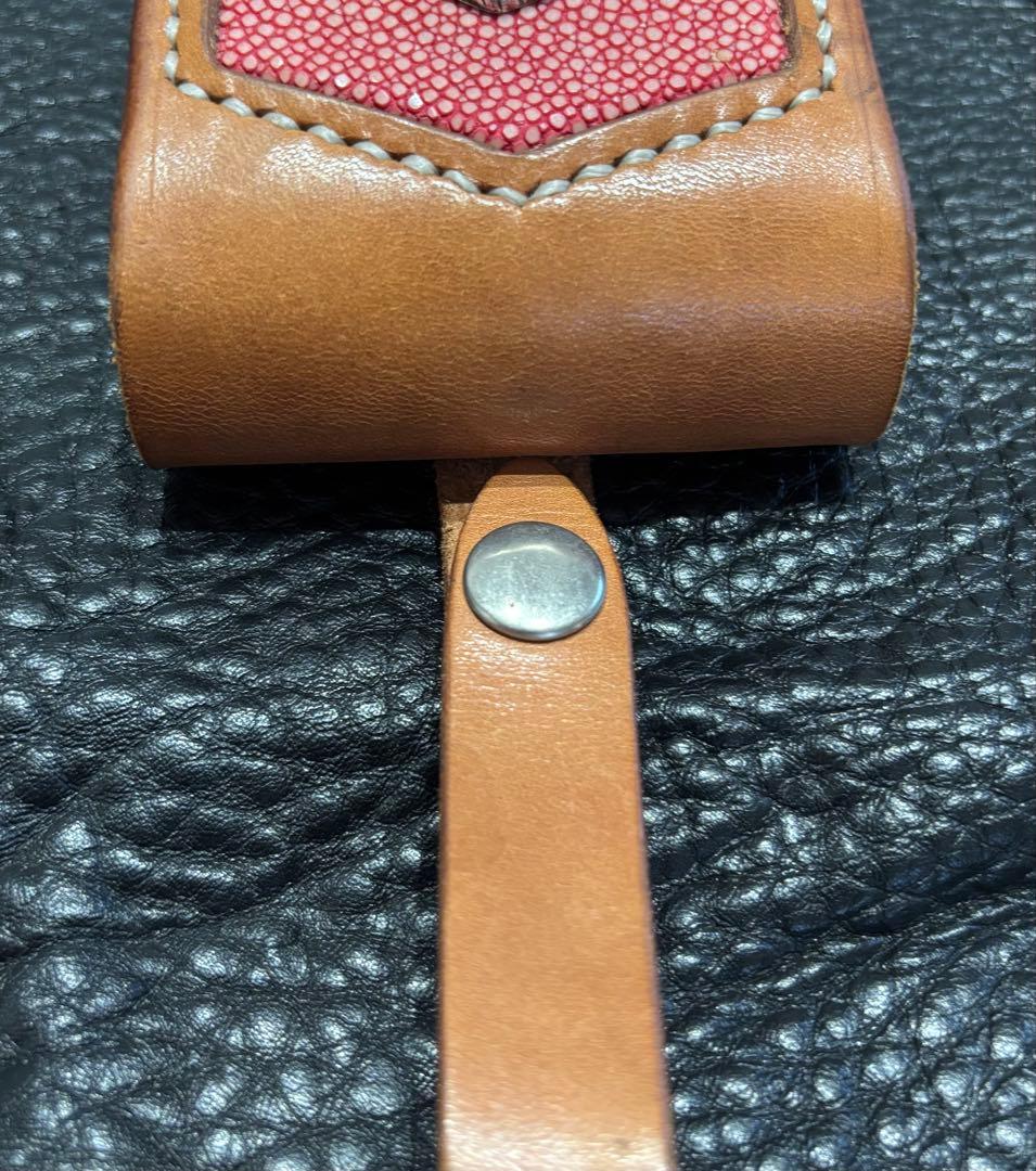 メディスンバック　煙草ケース　小物ケース　栃木レザー　スティングレイ　一点物