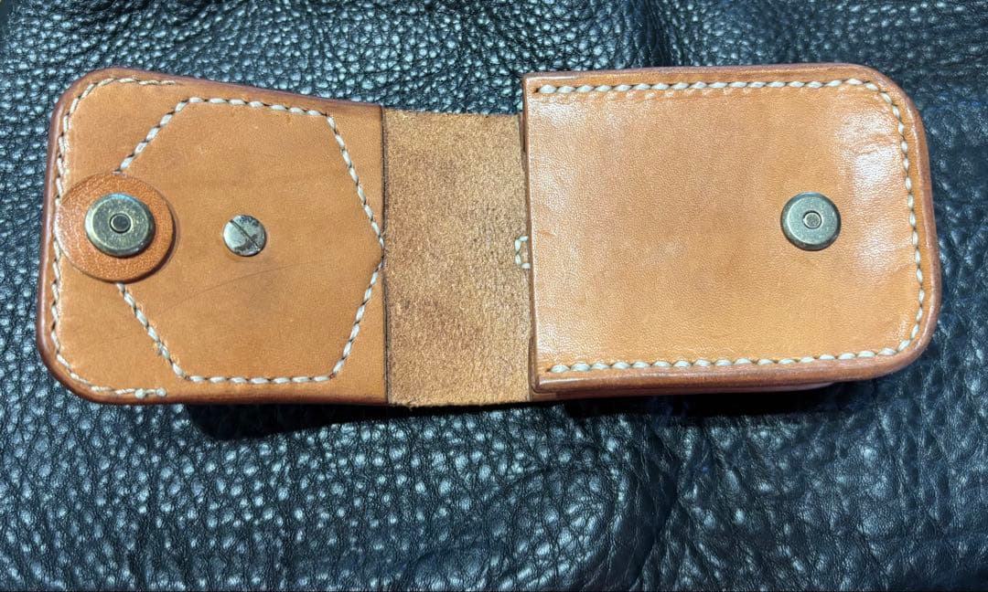 メディスンバック　煙草ケース　小物ケース　栃木レザー　スティングレイ　一点物