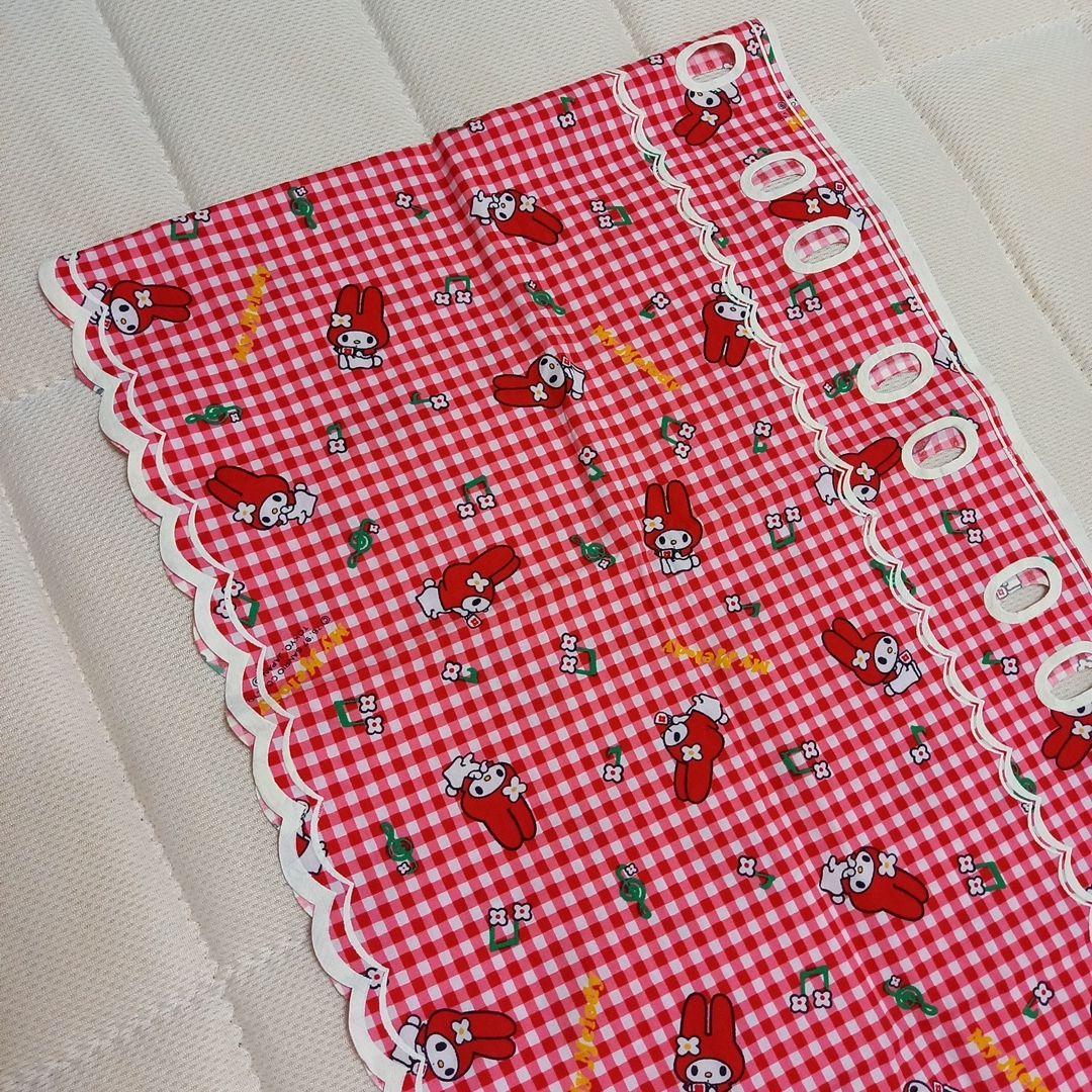 お値引き不可【未使用品】レア‼️1997年マイメロディカフェカーテン生地