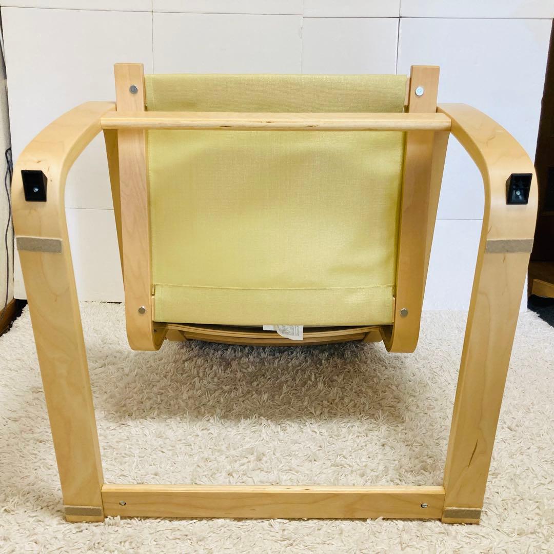 【大人気】IKEA イケア　ポエング　オットマン付き　クニーサ ライトベージュ