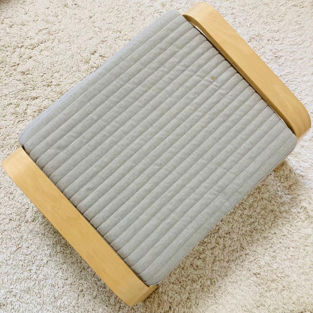 【大人気】IKEA イケア　ポエング　オットマン付き　クニーサ ライトベージュ