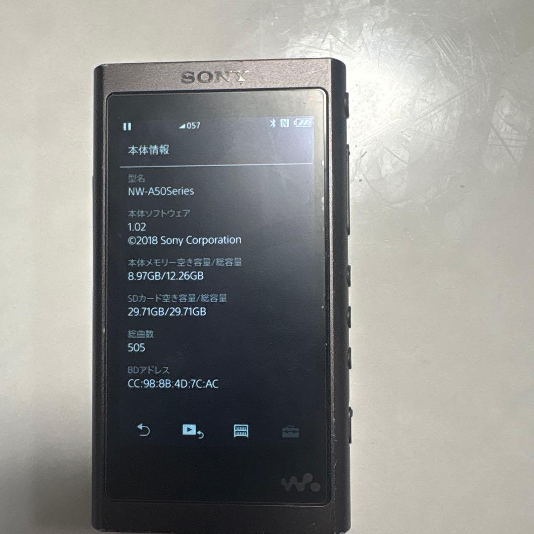 SONY ウォークマン NW-A55 本体