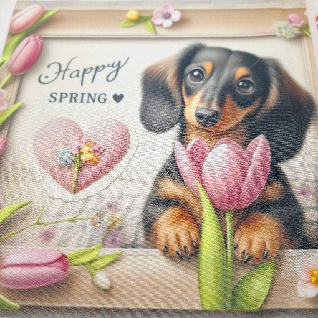 可愛いダックスフンドパネル生地　ハンドメイド