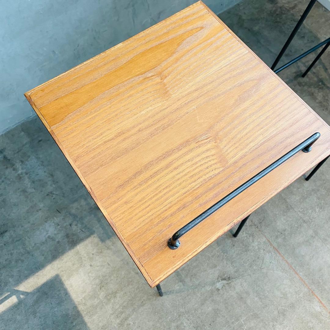 a.depeche カウンタースツール 2脚セット 木製×アイアン❺❻