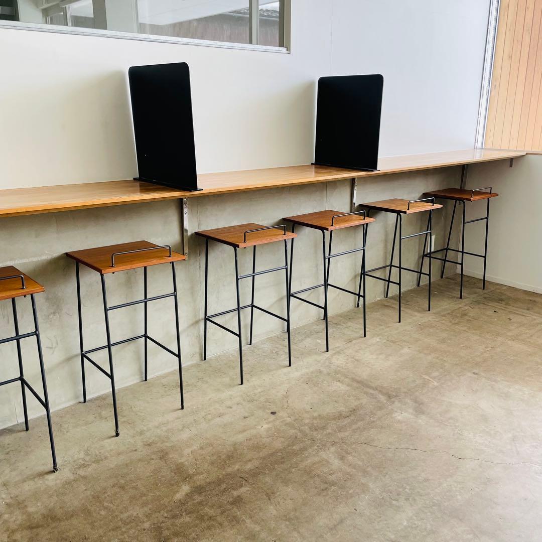 a.depeche カウンタースツール 2脚セット 木製×アイアン❺❻