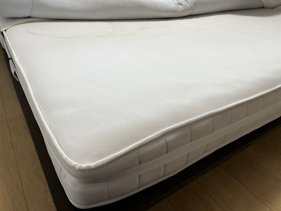 ※値下げ※【配送／引取限定】無印良品セミダブル ダークブラウン ベッドフレーム