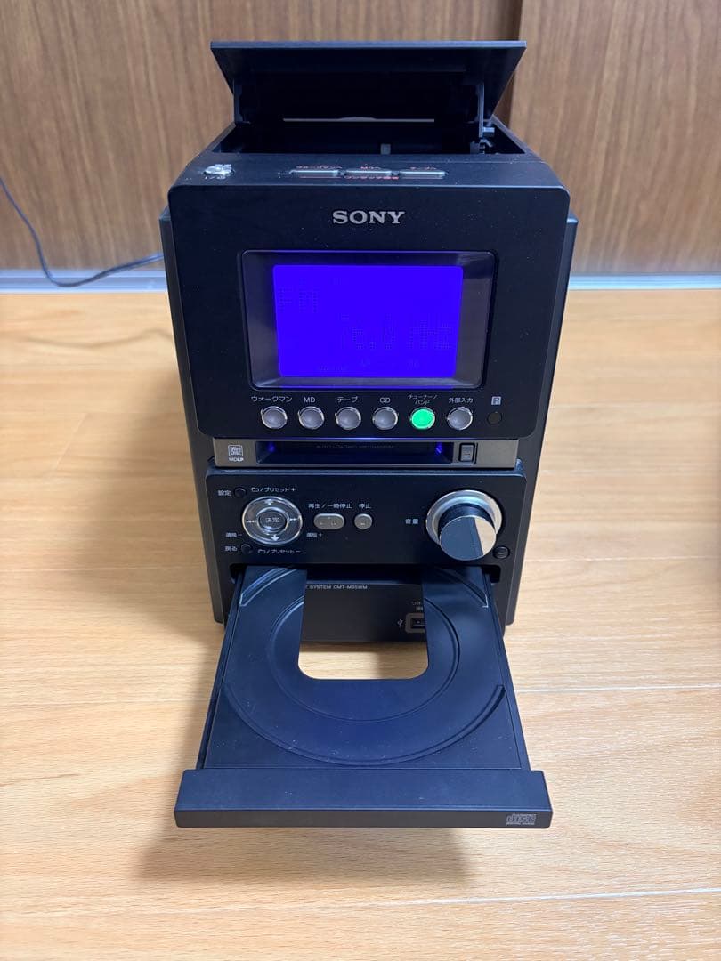 SONY ソニー コンポ HCD-M35WM カセット　リモコン　ケーブル付属