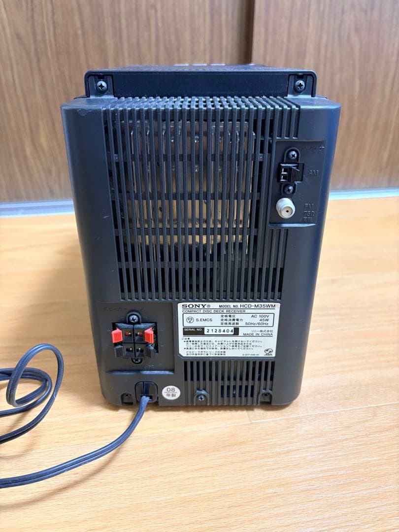 SONY ソニー コンポ HCD-M35WM カセット　リモコン　ケーブル付属