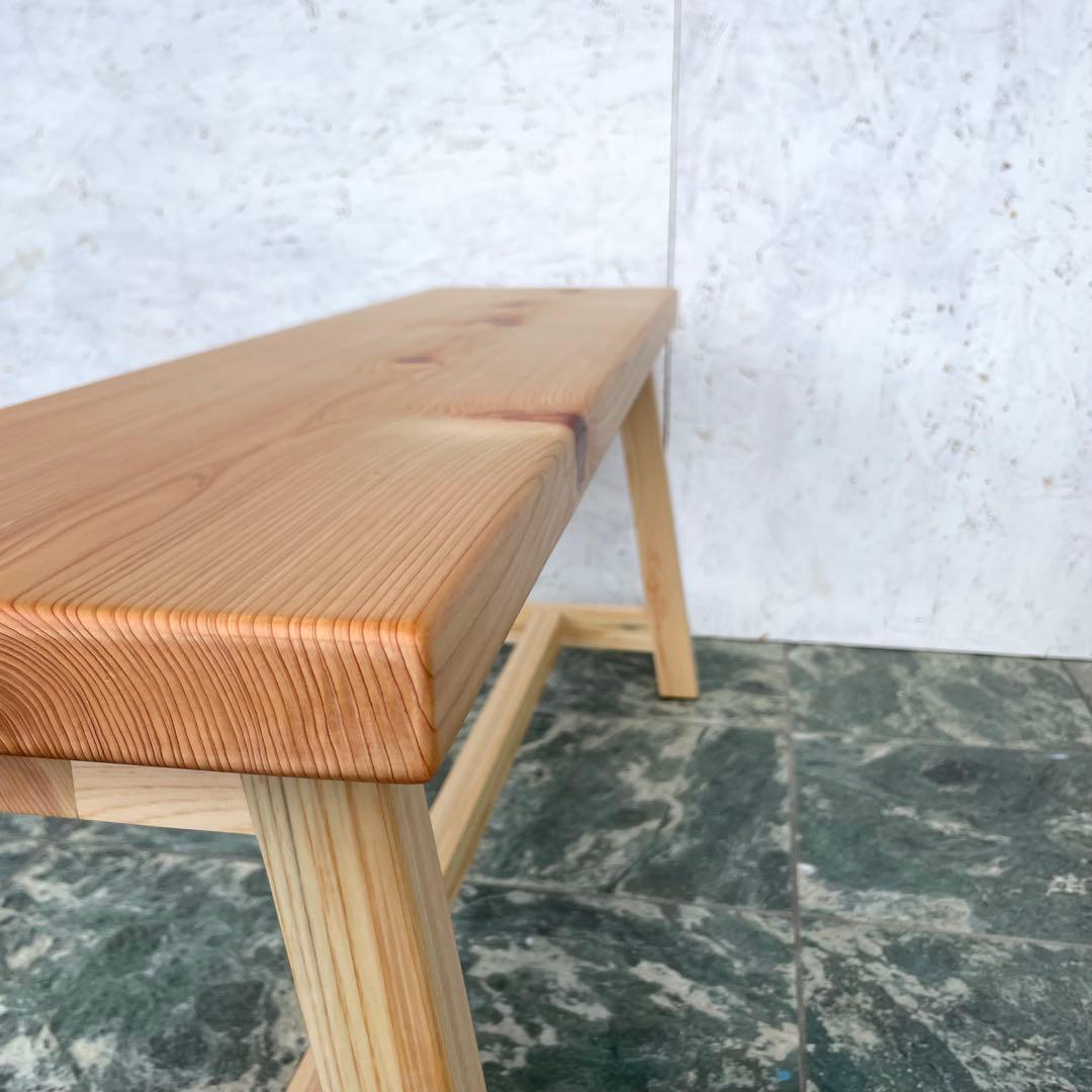 国産ひのき　ダイニングベンチ　チェアー　木製ベンチ