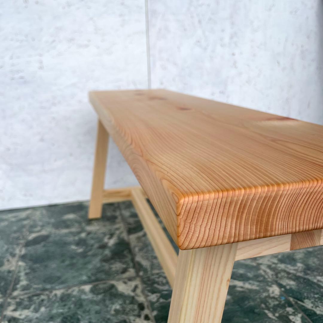 国産ひのき　ダイニングベンチ　チェアー　木製ベンチ