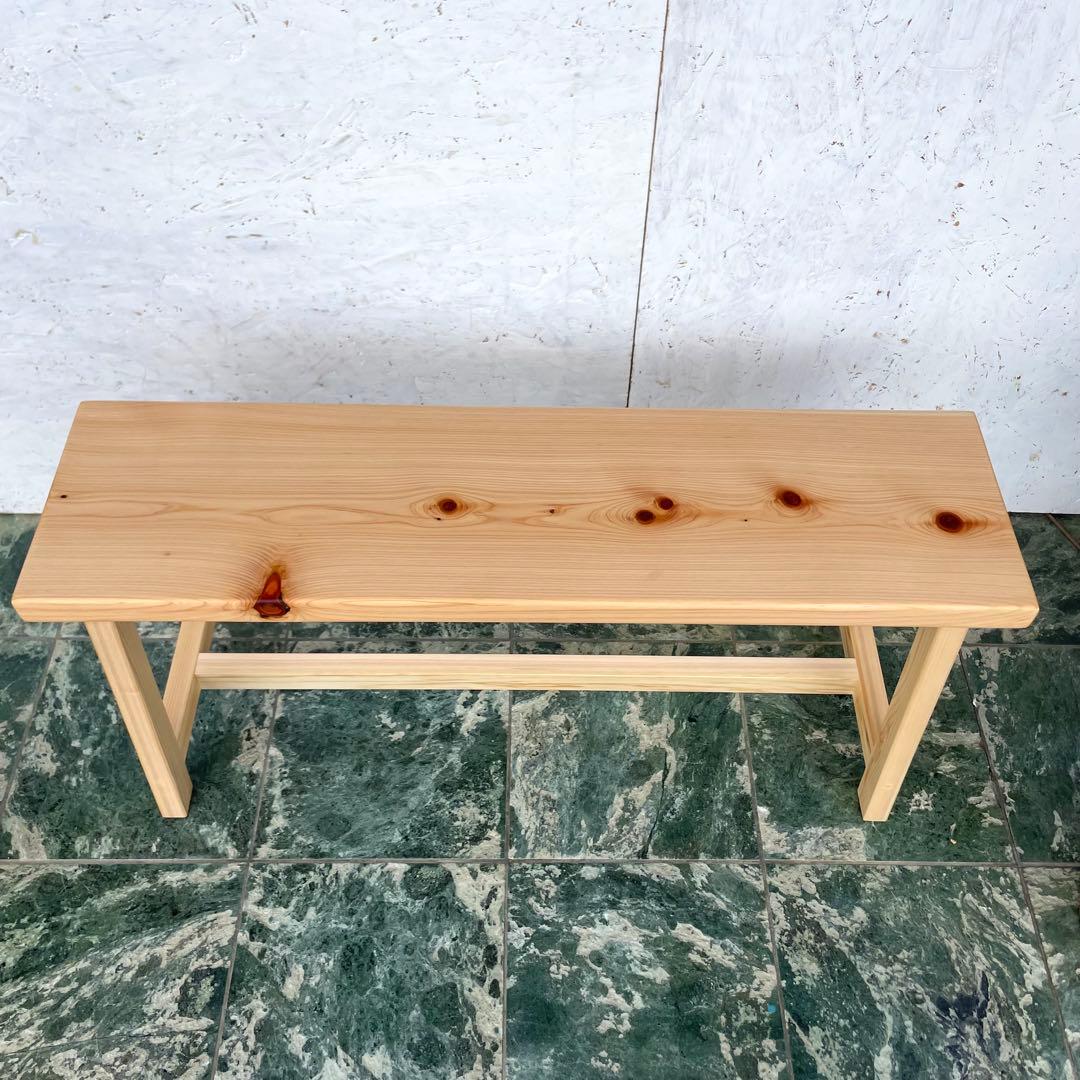 国産ひのき　ダイニングベンチ　チェアー　木製ベンチ