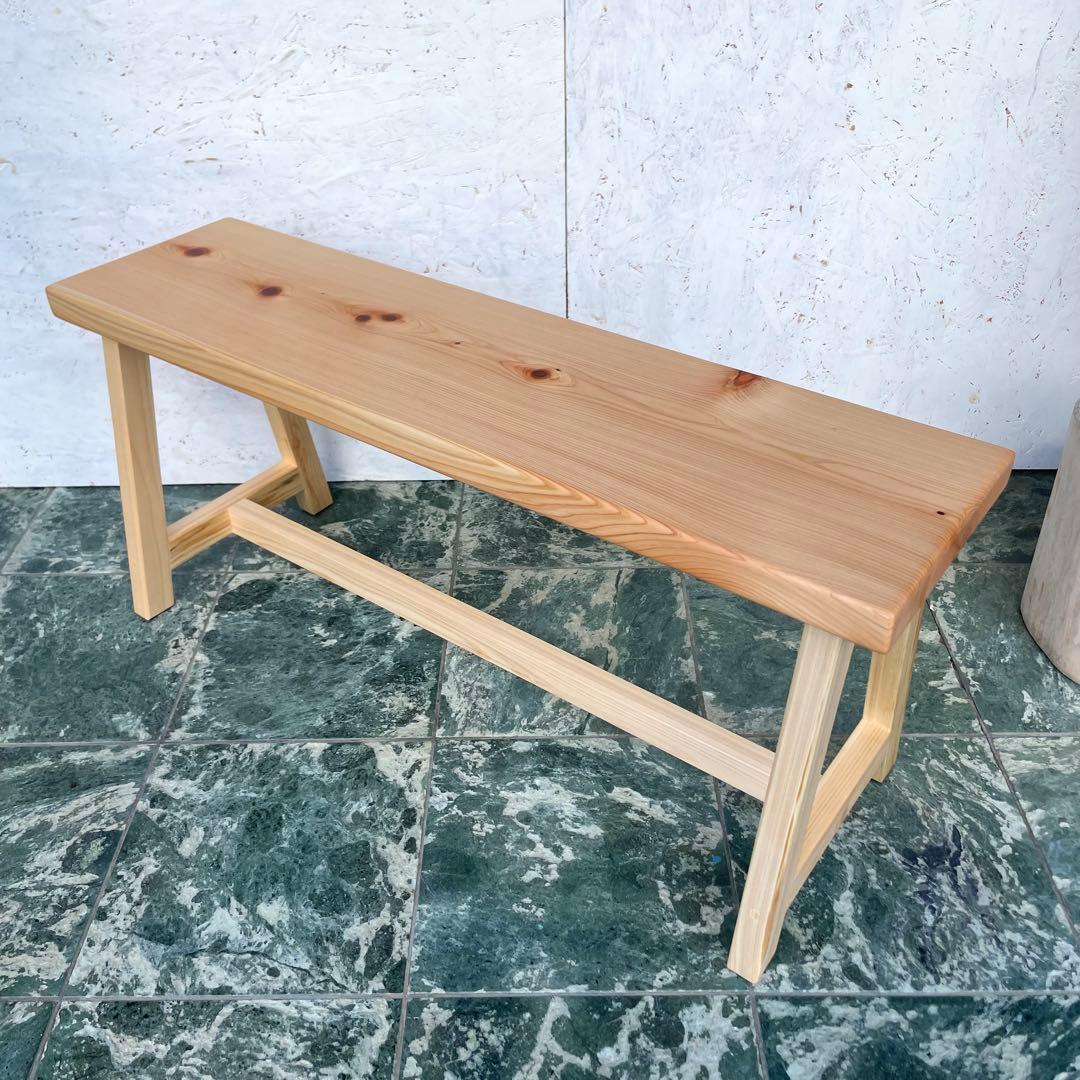国産ひのき　ダイニングベンチ　チェアー　木製ベンチ