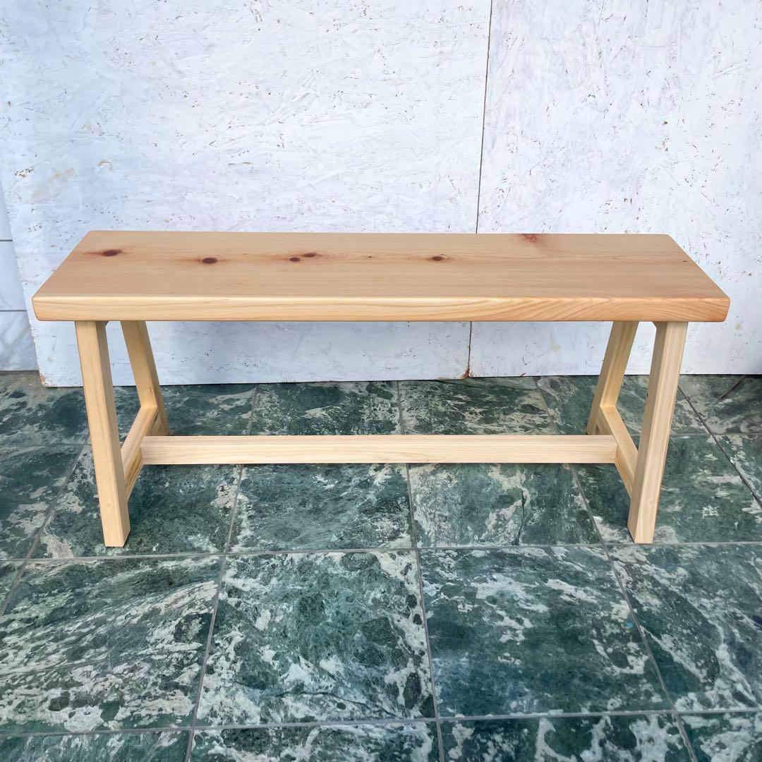 国産ひのき　ダイニングベンチ　チェアー　木製ベンチ