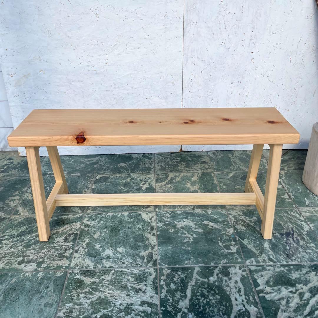 国産ひのき　ダイニングベンチ　チェアー　木製ベンチ