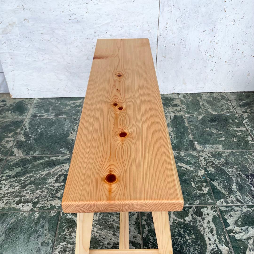 国産ひのき　ダイニングベンチ　チェアー　木製ベンチ