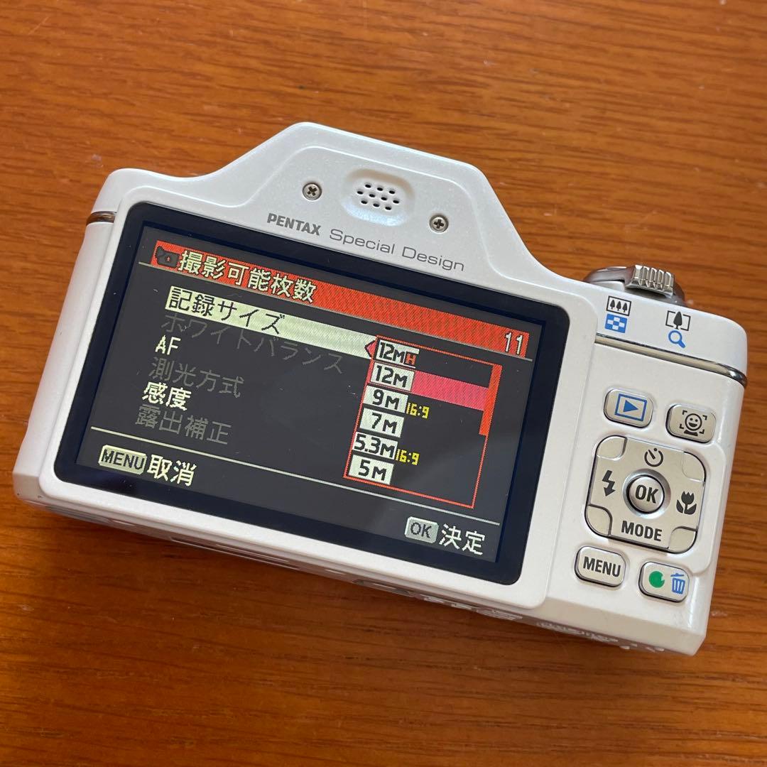 PENTAX デジタルカメラ オプティオ OPTIO I-10 ホワイト 実用品