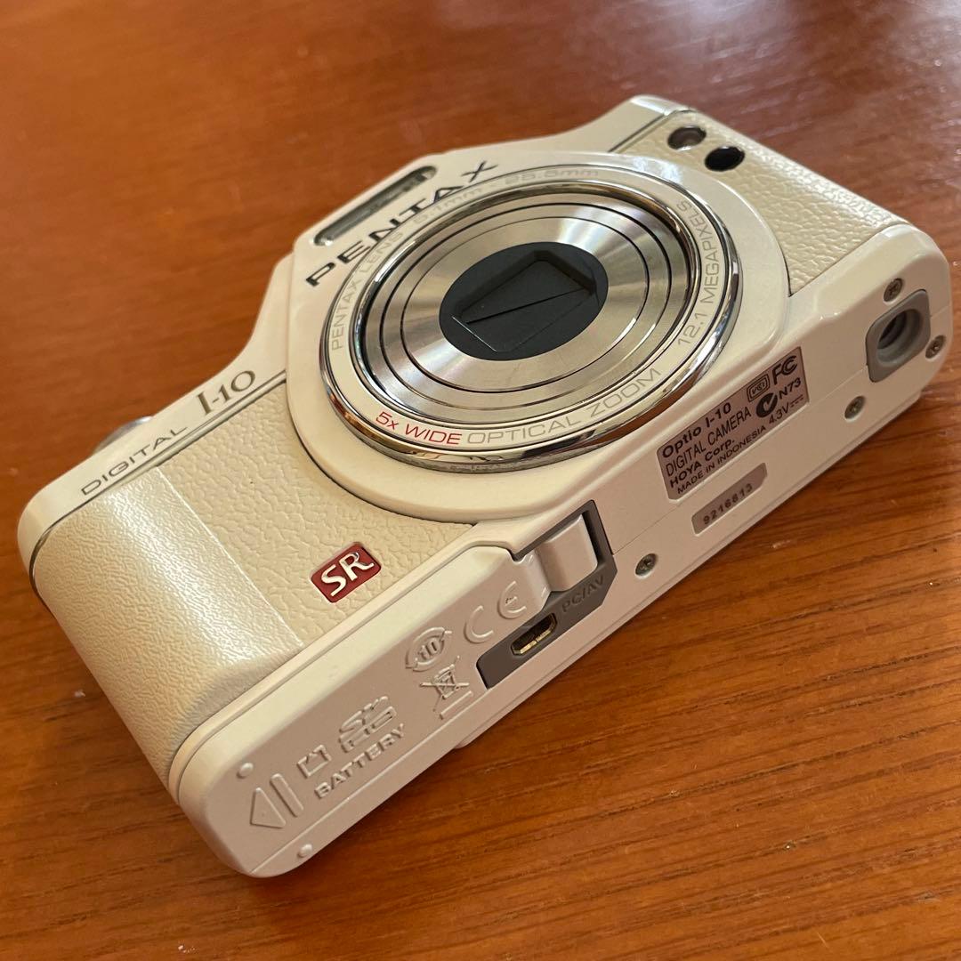 PENTAX デジタルカメラ オプティオ OPTIO I-10 ホワイト 実用品