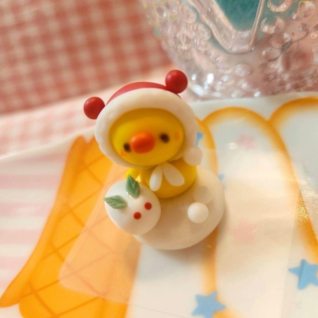 クマずきんちゃんヒヨコ♡雪うさぎ☆雪遊び