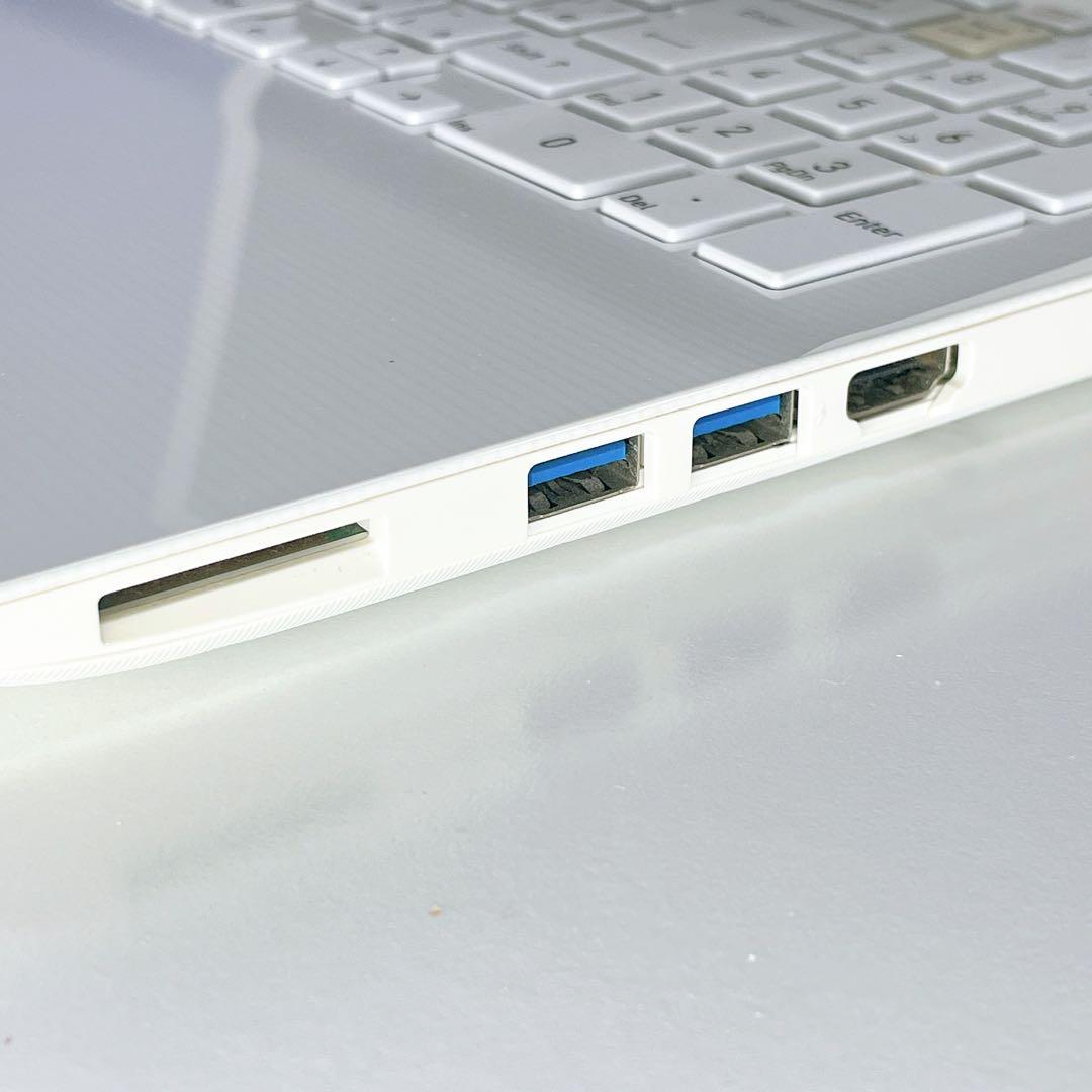 設定済✨快速SSD✨Windows11✨ホワイト✨東芝ノートパソコンカメラ薄型