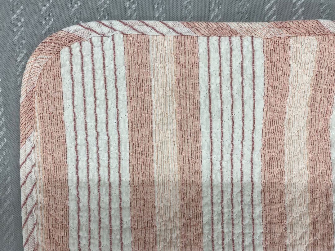 ロマンス　綿しじら　敷きパッド・綿１００%・綿わた使用・シングルサイズ