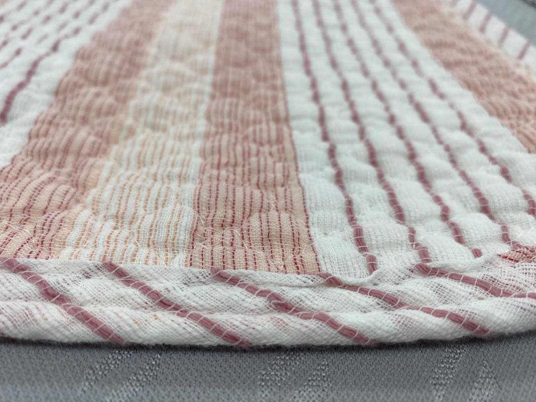 ロマンス　綿しじら　敷きパッド・綿１００%・綿わた使用・シングルサイズ