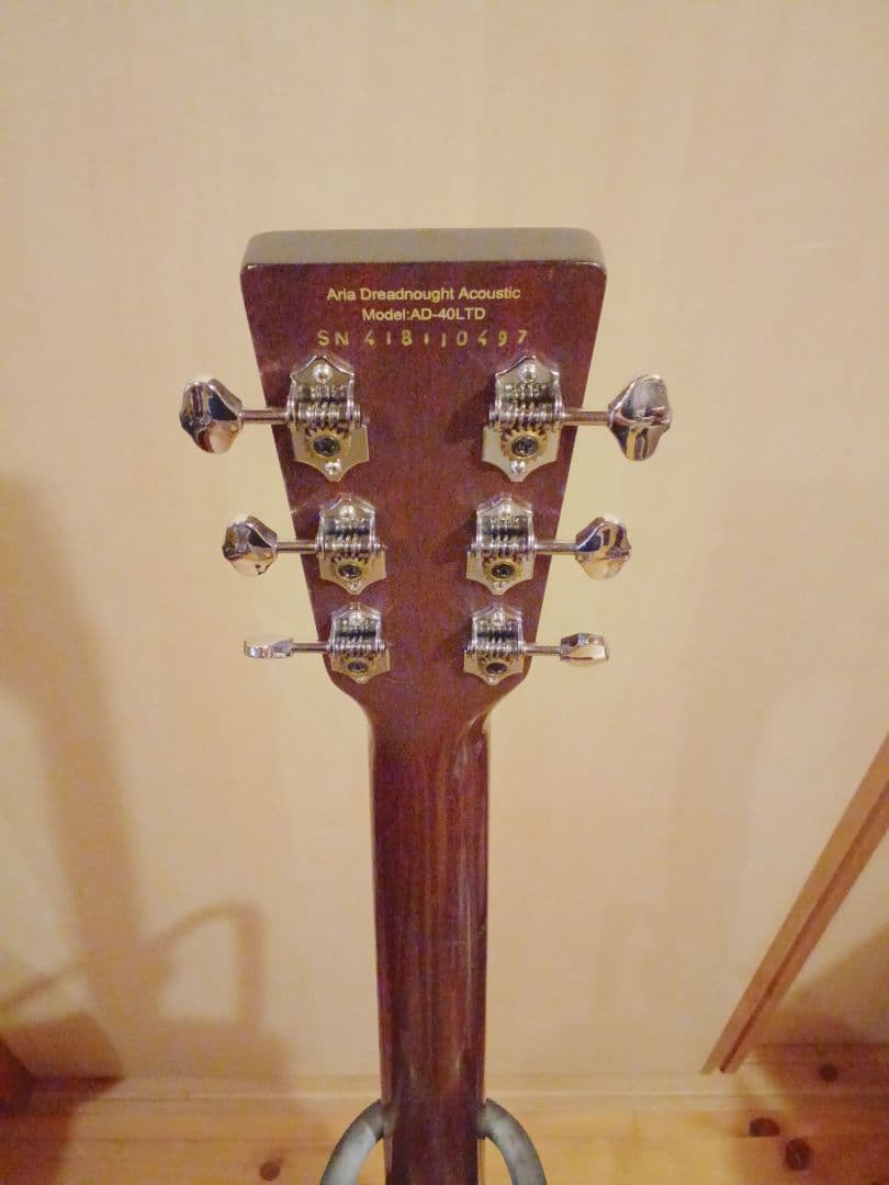【送料込】【美品】アリア　ドレッドノート　ARIA　トップ単板　低弦高　整備済