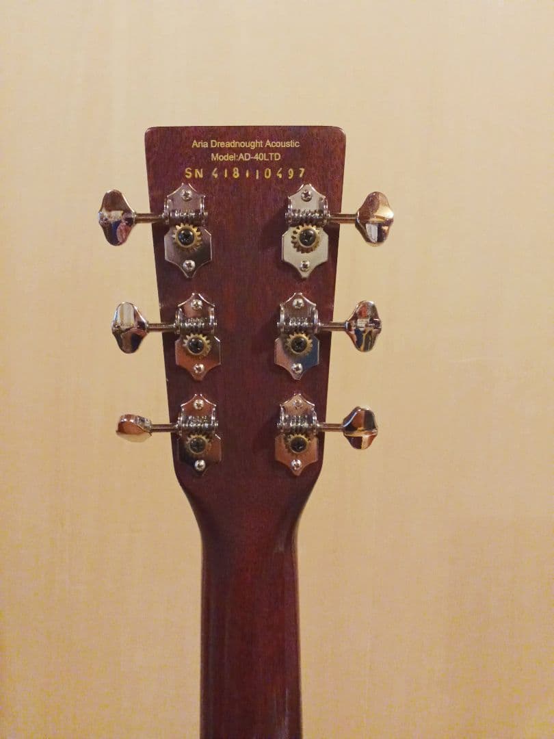【送料込】【美品】アリア　ドレッドノート　ARIA　トップ単板　低弦高　整備済