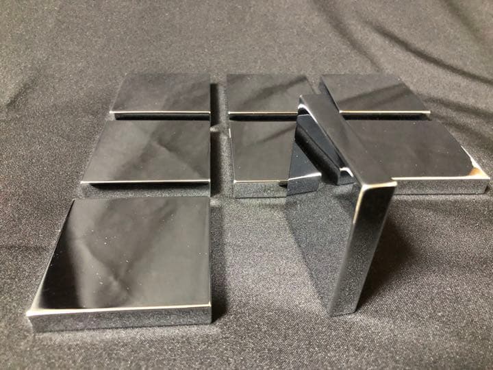 【送料無料】 高級仕上げインシュレーター　クロムメッキ仕様　8個セット