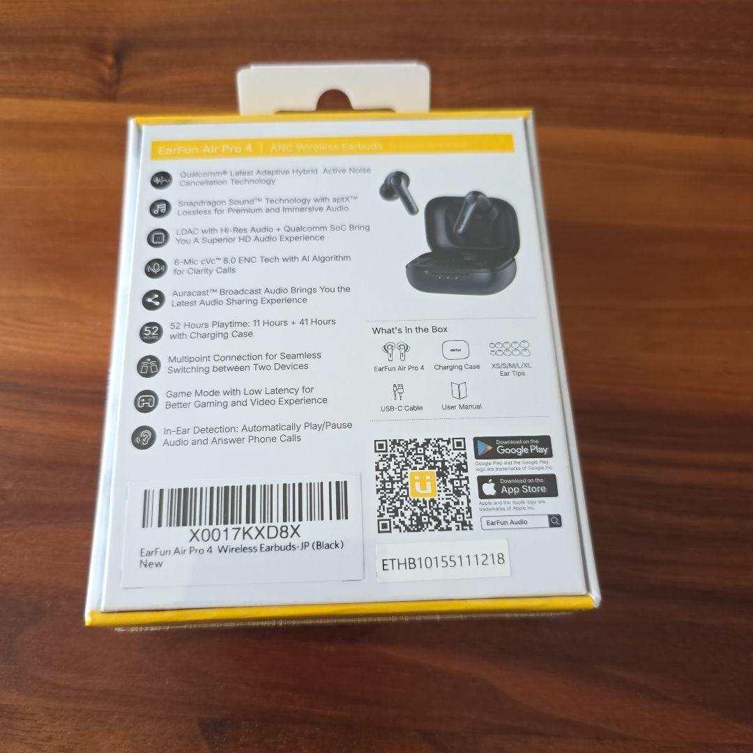 【メーカー対応新品♪】Earfun Air pro 4