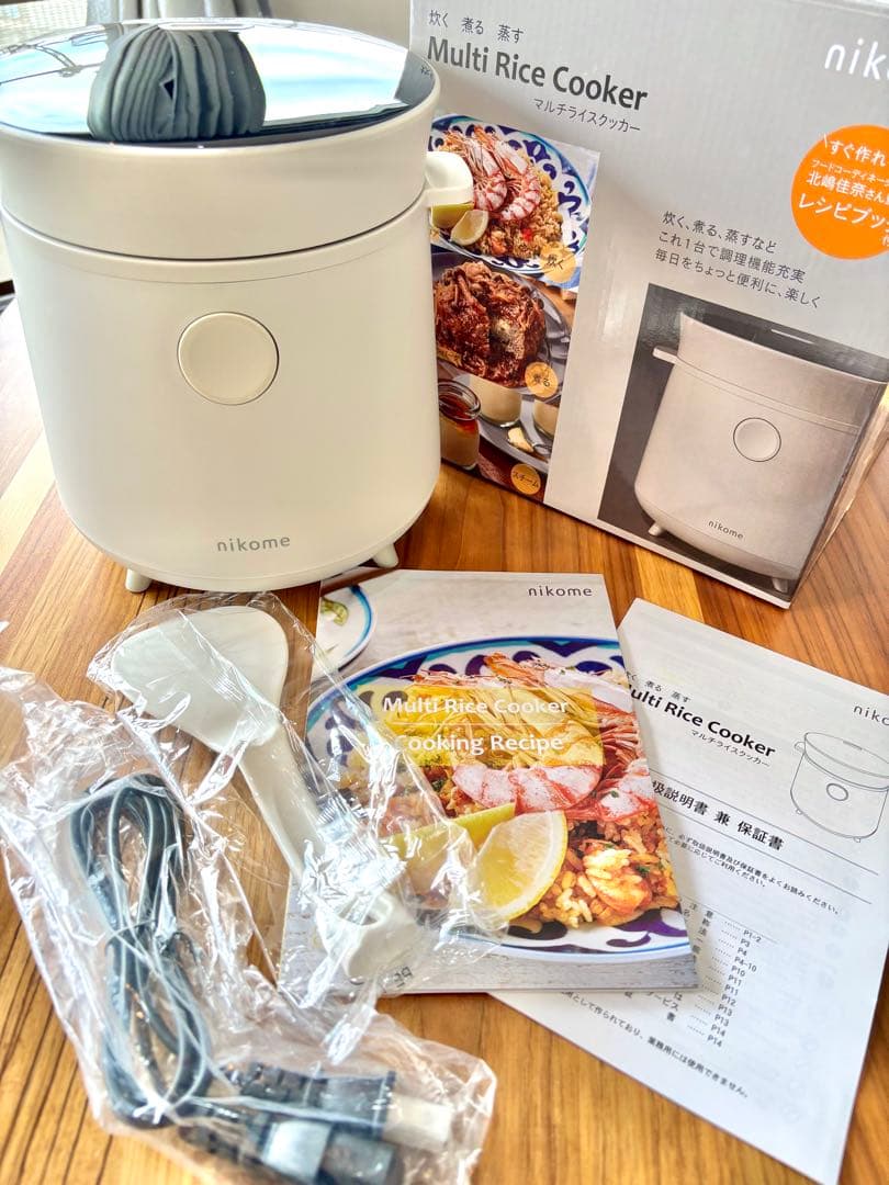 nikome ニコメ マルチライスクッカー 炊飯器 コンパクト 2合炊 ホワイト