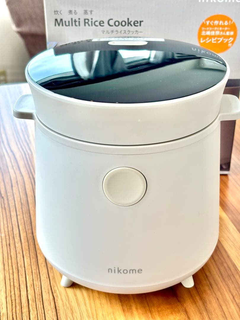 nikome ニコメ マルチライスクッカー 炊飯器 コンパクト 2合炊 ホワイト