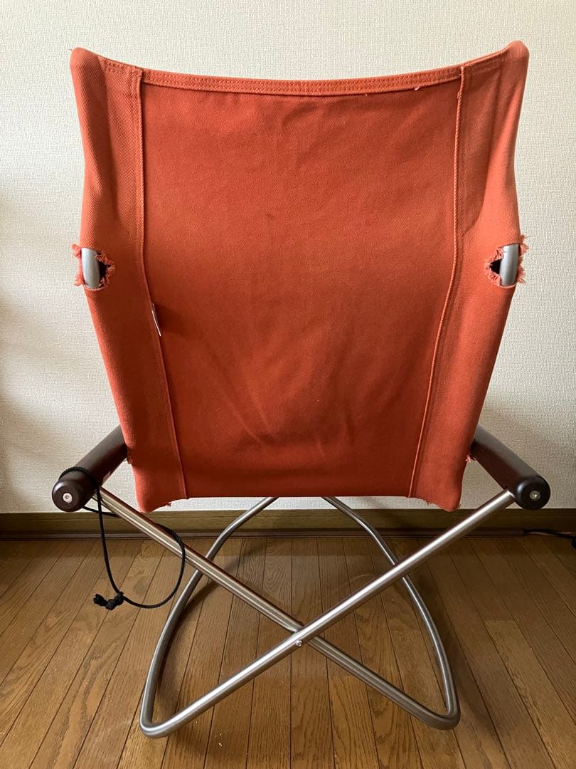 ニーチェアエックス（Nychair X）　ロッキング　レンガ×ダークブブラウン