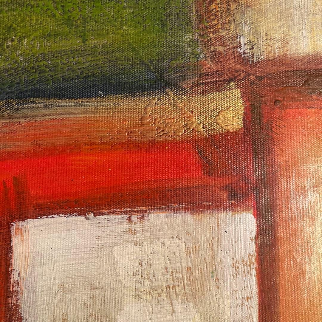 手描き油絵 抽象画 ウォールアート 額付 絵画 インテリア 油彩画