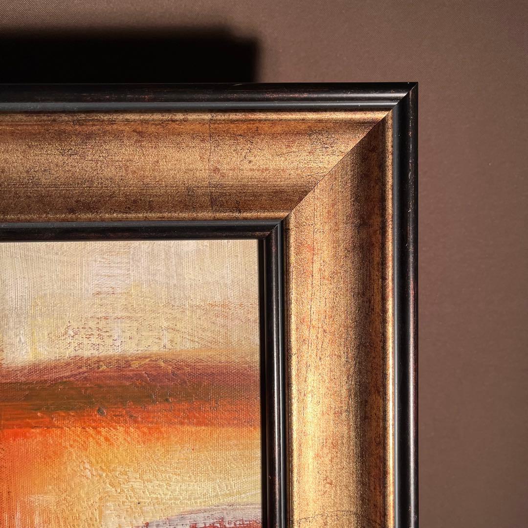 手描き油絵 抽象画 ウォールアート 額付 絵画 インテリア 油彩画