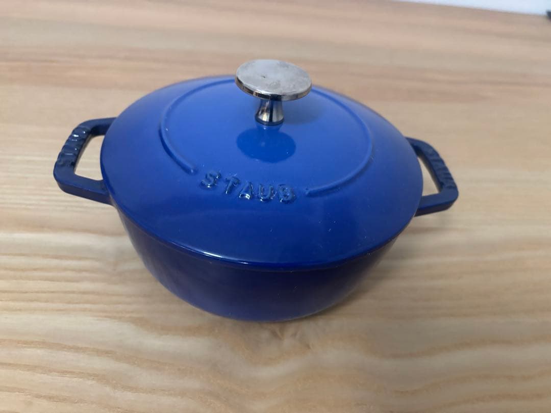 ストウブ Wa-NABE ワナベ S STAUB 16cm ブルー 【おまけ付】