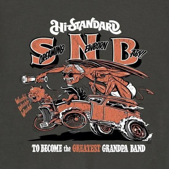 Hi-STANDARD Tシャツ ダークグレー