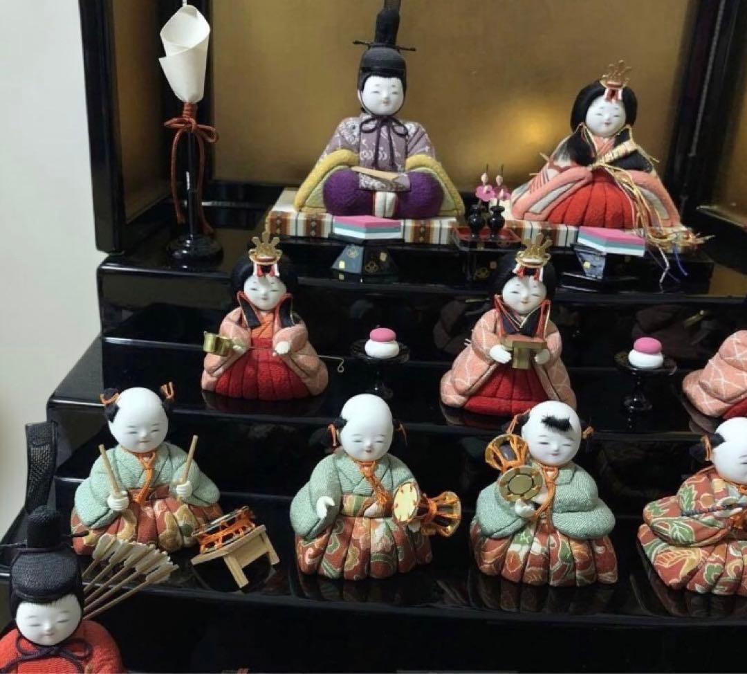 雛人形　原孝洲　木目込み　十五人　15人　ひな人形　サイドボード　木目込　孝州