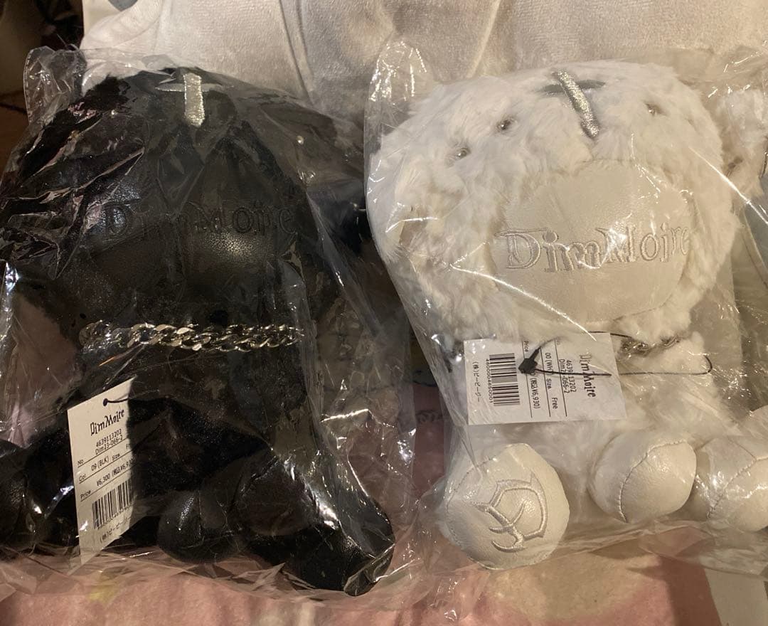 dimmoire 子羊ちゃんぬいぐるみ black&white