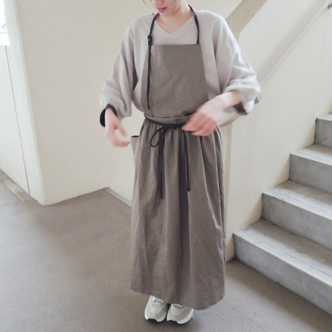 3wayエプロン◯リネンブラック