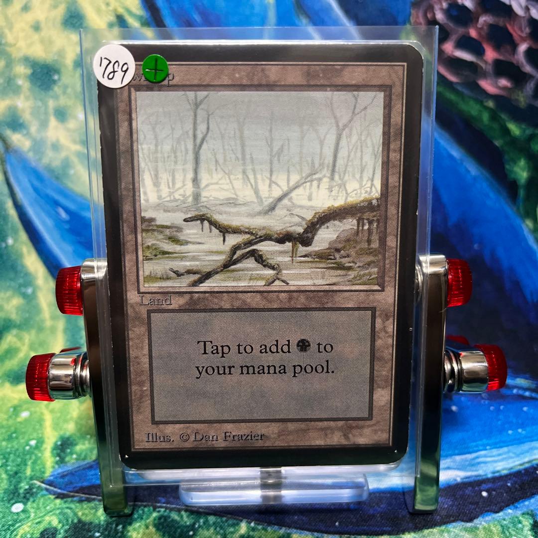 789 《沼/Swamp》B MTG アルファ　α [LEA] 基本土地