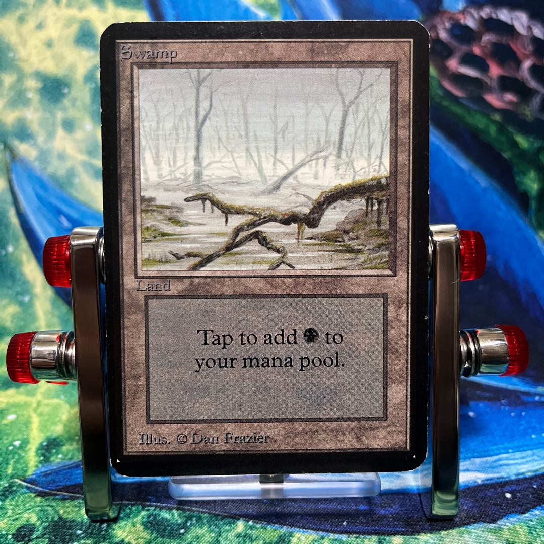 789 《沼/Swamp》B MTG アルファ　α [LEA] 基本土地