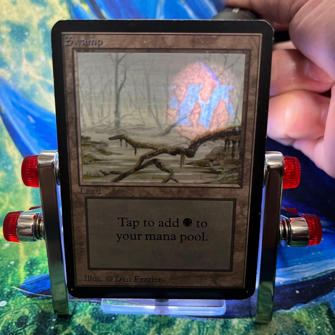 789 《沼/Swamp》B MTG アルファ　α [LEA] 基本土地