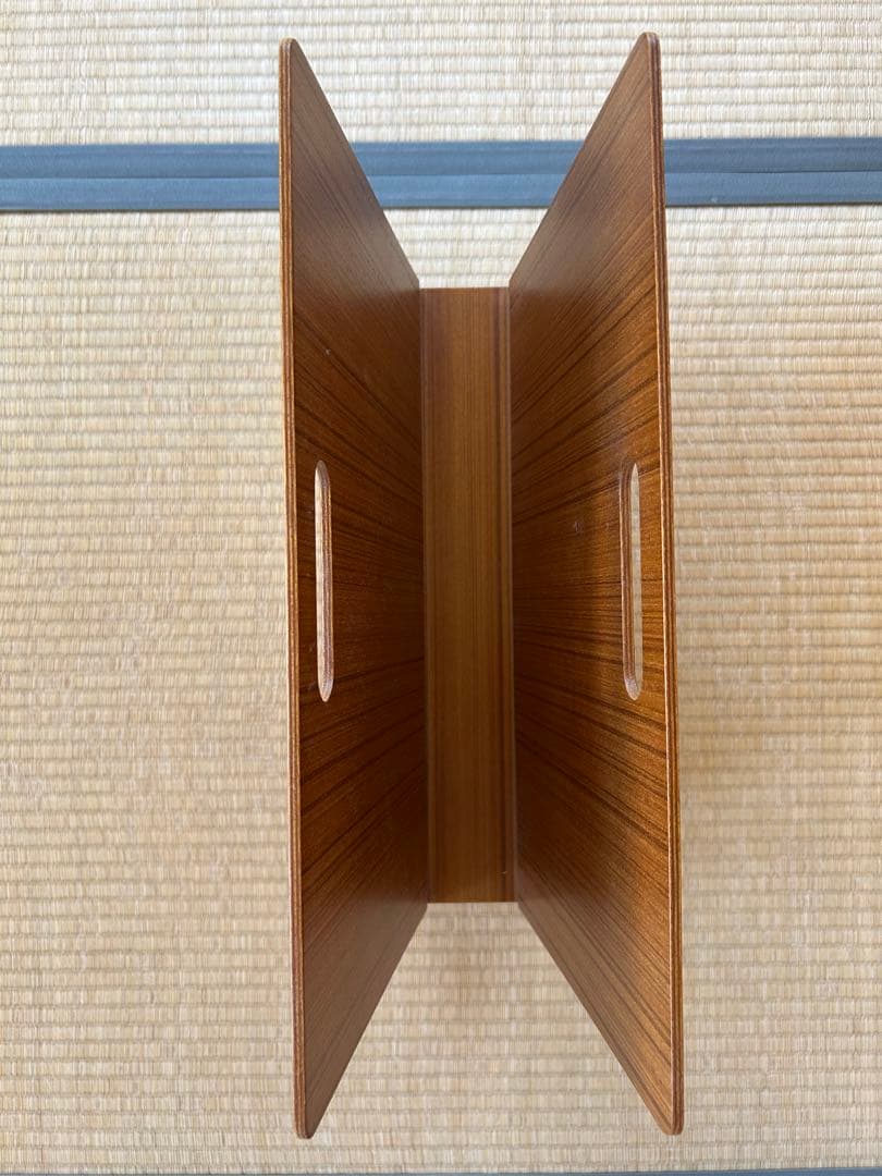 美品　サイトーウッド プライウッド マガジンラック 新聞ラック