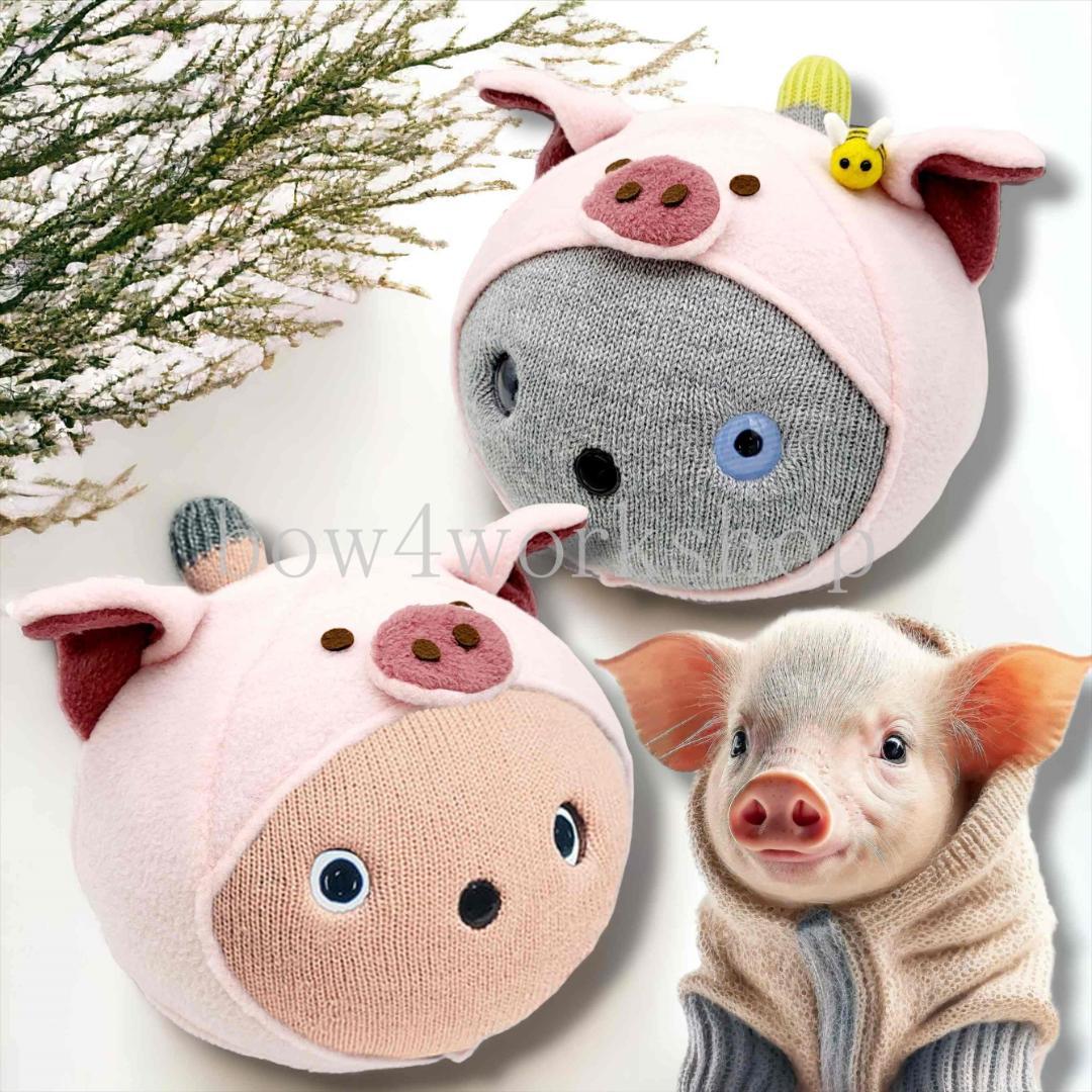 NICOBO（ニコボ）の服ハンドメイド ぶたさんの服