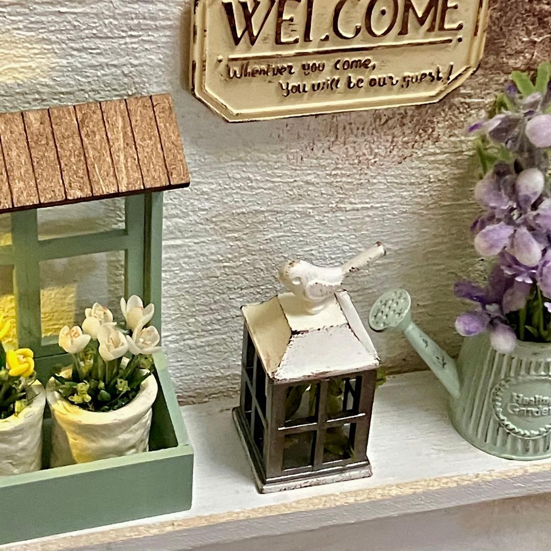 専用ページ　ミニチュアガーデン雑貨　ランタン風鳥かご　プランターボックス