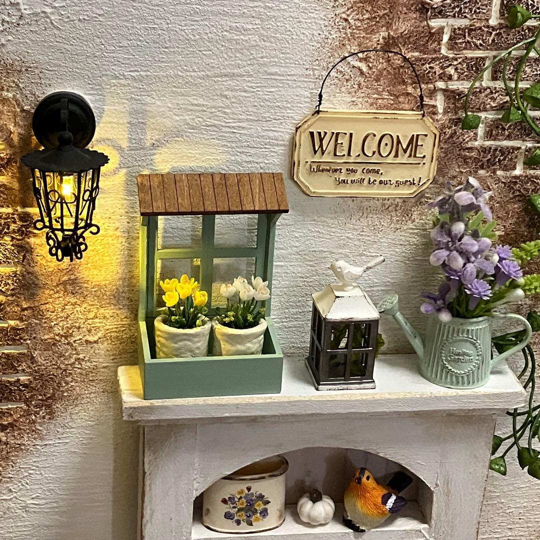 専用ページ　ミニチュアガーデン雑貨　ランタン風鳥かご　プランターボックス