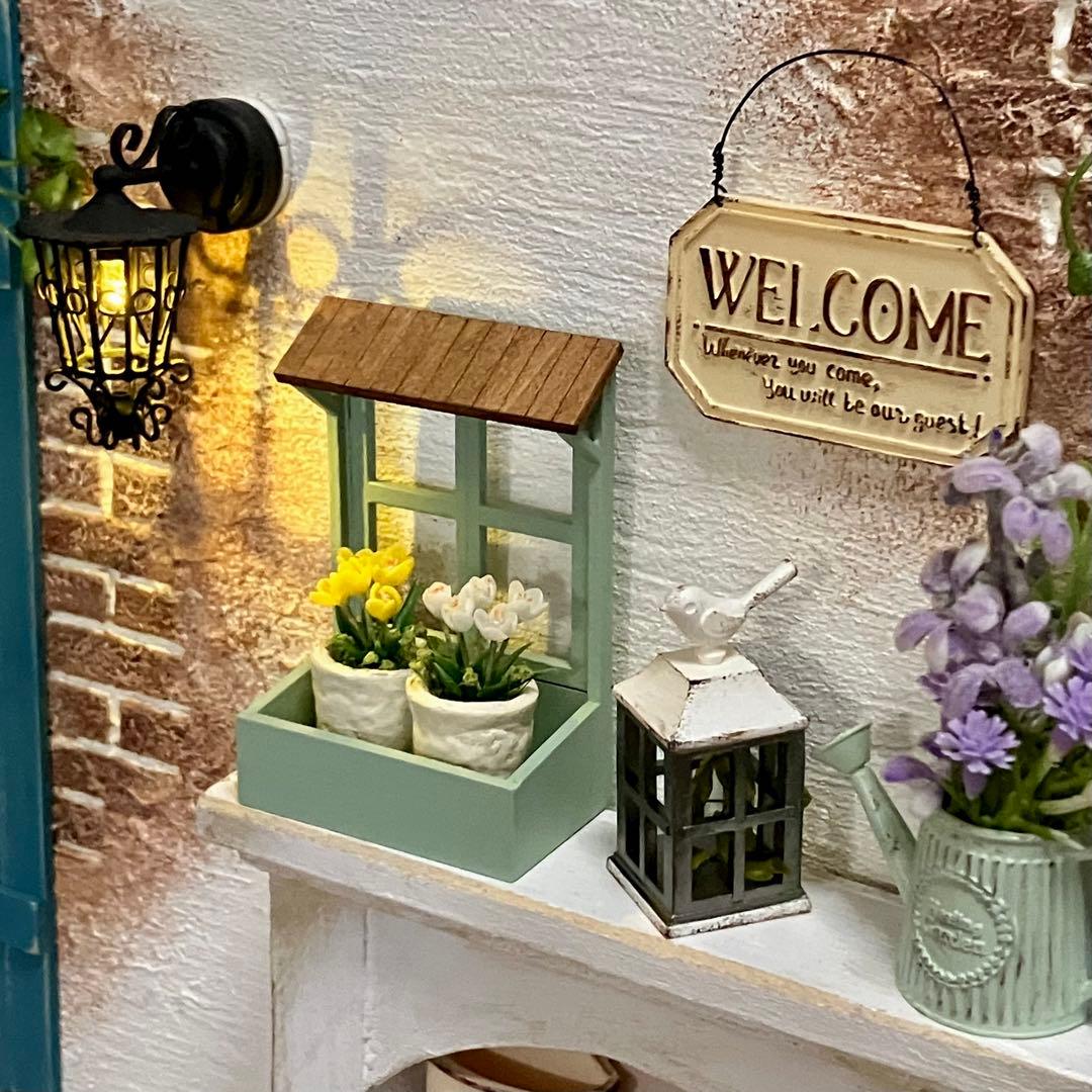 専用ページ　ミニチュアガーデン雑貨　ランタン風鳥かご　プランターボックス