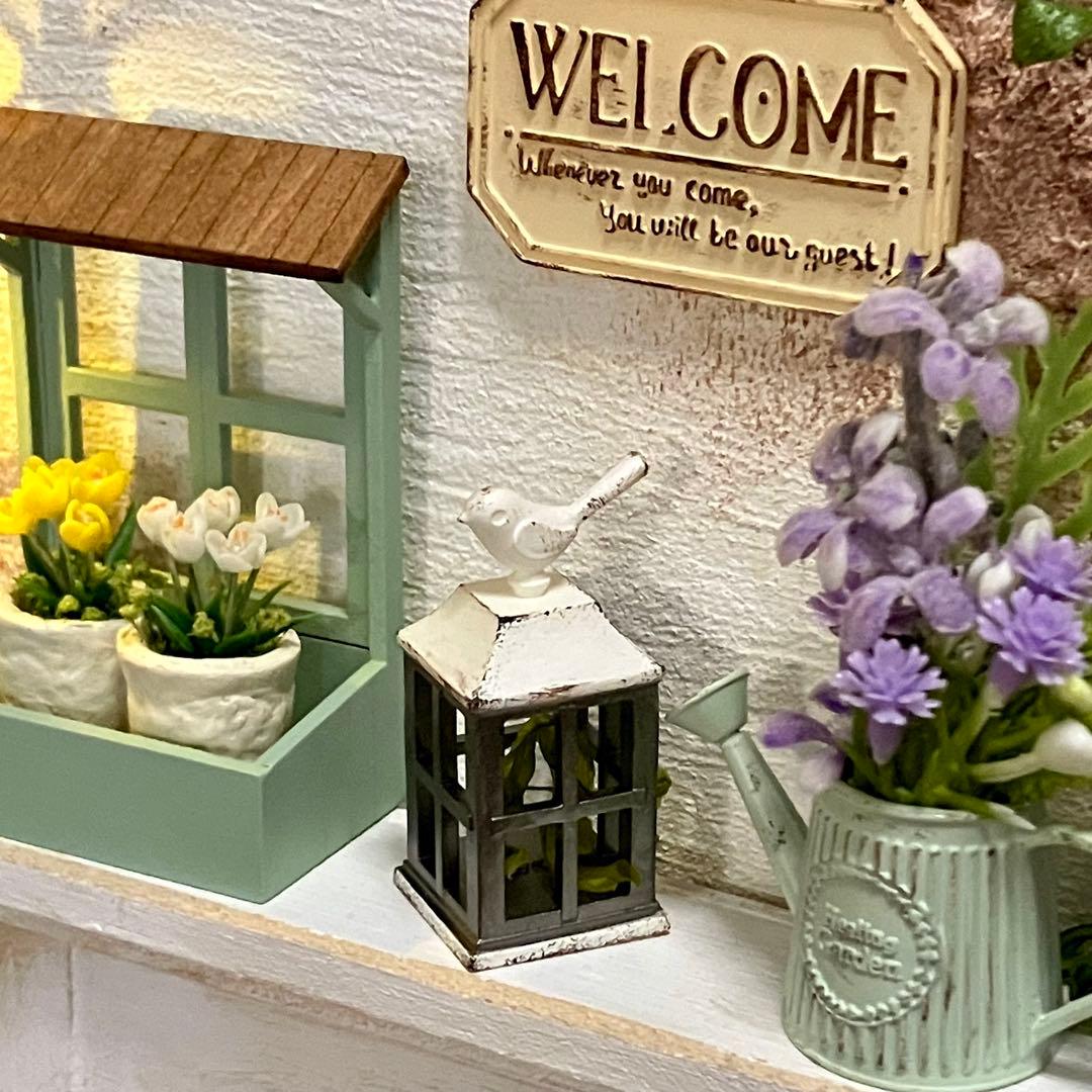 専用ページ　ミニチュアガーデン雑貨　ランタン風鳥かご　プランターボックス
